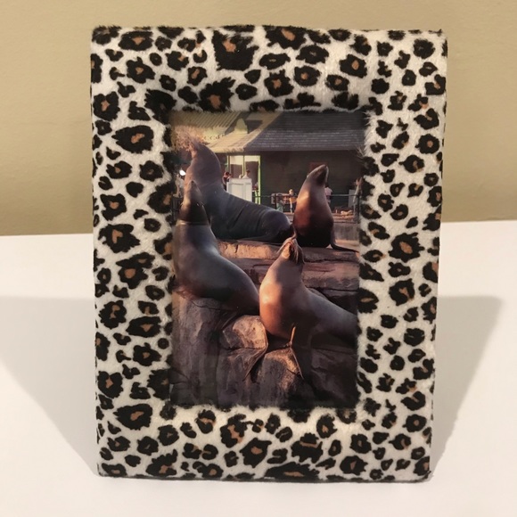 Furry Leopard Print Photo Frame - Picture 3 of 8